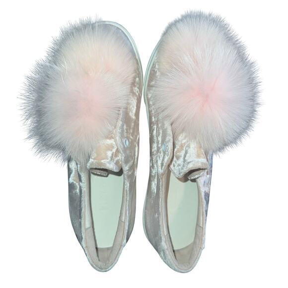 Here/Now pink pom Pom sneakers - size 37/7 - N16 - Picture 4 of 12